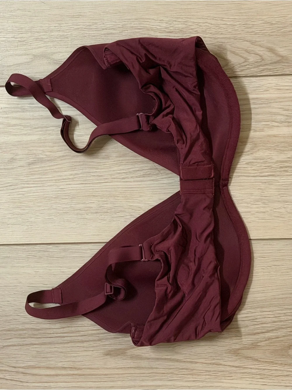 SKIMS Weightless Scoop Bra, 40C, Wine - Picture 2 of 6